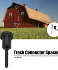 Heavy Duty Carbon Steel Barn Door Spacer Kit With Wall Mount Brackets Screws And Gasket Set For Secure Flush Installation