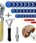 Beefed Up Tire Patch Kit With 53 Pieces Including 32mm 42mm 58mm Patches 42mm Tungsten Steel Buffing Wheel Tire Patch Roller
