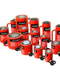 Heavy Duty 300 Ton Hydraulic Cylinder Jack Ram Shop Workhorse Featuring Automatic Retraction And Two Inch Stroke For Garage Presses Or Machine Shop Automotive Builds, various sizes.