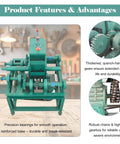 Heavy Duty Electric Pipe Bender For Greenhouse Square And Round Tube Bending cold forming process, showing gears and reinforced structure.