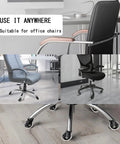 5 Pack Quiet Office Chair Casters That Roll Like Butter Smooth Silent Swivel Wheels For Gaming And Desk Chairs Polyurethane Build Fits Standard 2 Inch Stem Quick Install on various office chairs.