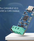 USB To CAN Module Type C Power Supply Converter For CAN 2point0A 2point0B FD Protocol Bus Analyzer V2 With LED Indicator