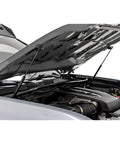 Toyota Tacoma Hood Lift Kit With Hydraulic Hood Assist Hands Free Lift No Prop Rod Easy Bolt On Hood Struts Pair For 2016 Through 2023 Models Gas Charged For Quick Engine Access And Safer Faster Hood Opens installed on vehicle hood