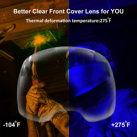 7 Pack Clear Front Cover Lenses For Sentinel A50 Welding Helmet HD Anti Fog Viewing Window thermal deformation temperature