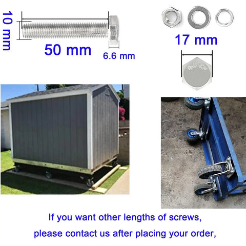 Set Of Four Built Tough 10 Inch Pneumatic Caster Wheels With Swivel Top Plate And Side Brakes Silent Rubber Industrial Casters for tools.