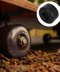 10 Pack PU Shock Absorbing Cushions For Roller Skates Black Vibration Pads For Double Row Quad Skates Universal Fit Skate Hardware