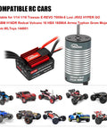 Brushless 2845 4500KV Beast Motor and 35A Waterproof ESC for Traxxas E-Revo and compatible 1/14 1/16 RC cars