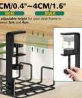 Under Desk Cable Management Tray No Drill Easy Install Steel Wire Organizer with adjustable clamp installation