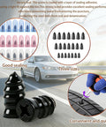 Roadside Tire Repair Kit With 100 Self Sealing Screw Plugs for Cars Trucks Motorcycles SUVs, includes tire repair demonstration