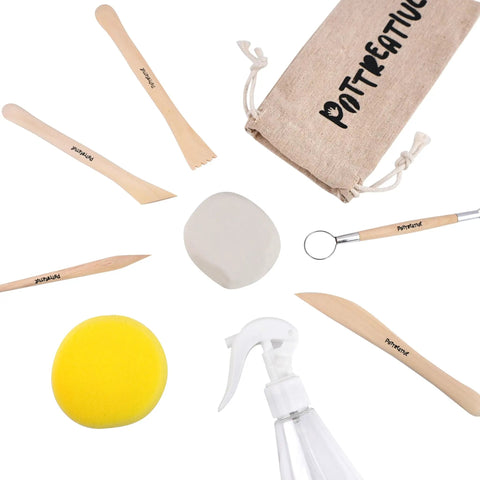 Air Dry Clay Kit For Adults And Beginners Pottery Starter Set With Tools And Step By Step Guide No Kiln Needed Easy DIY Craft