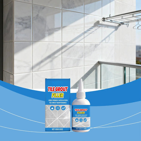 Fix Ceramic Gaps Fast With Heavy Duty Tile Filler Cream, 100g Waterproof Quick Dry Paste For Walls, Floors, Bathrooms, Kitchens