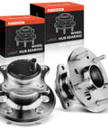 2-Pack Rear Wheel Bearing And Hub Assembly With ABS For Toyota Camry 2002-2011, Highlander 2001-2003, Avalon 2005-2012, Solara 2004-2008, And Lexus ES300 ES330 ES350 - Durable, DIY-Friendly, Wheel-Hub Replacement, shown in packaging and close-up view