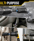 80-Piece Deep Impact Driver Bit Set with Magnetic Nut Drivers SAE and Metric Sockets in multi-purpose use for automotive repair.