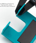 Close-up of Easy Hinge Mate Quick Door Hinge Jig For Precise 2mm Alignment And Fast Door Jamb Latch Installations Cabinet Hinge