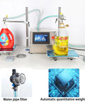Hustle Ready Commercial Double Head Liquid Filling Machine featuring No Sweat Anti Drip Design and Plug And Play Digital Interface for oil and beverages.