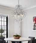 Crystal Chandelier 5 Light Pendant Ceiling Light Modern Fixture For Bedroom Hallway Bar Kitchen Bathroom Glam Chrome Finish
