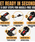 5 steps for using Beefy Heavy Duty Retractable Ratchet Straps 1 Inch By 12 Feet With 1760 Lbs Break Strength Cargo Securing System
