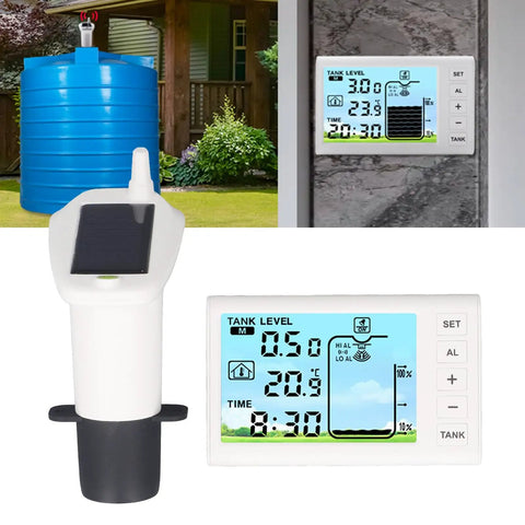 Wireless Water Level Sensor With Digital Display And 100 Meter Range 433MHz Transmitter IP65 Rated Tank Level Monitor For Home Use