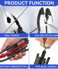 All In One Safety Wire Pliers Set 6 Inch And 9 Inch Reversible Locking Tool Carbon Steel Wire Twisting Cutter Features