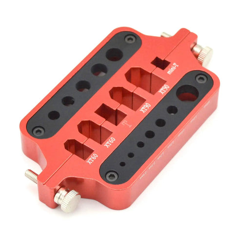 Slick Aluminum Soldering Heat Sink Pad For RC Drone Builds And Tough Multi Function XT60 XT90 T Connector Insulation Welding Jig Plate.
