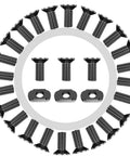 24 Piece M-LOK Screws And Nuts Replacement Kit With Allen Wrench For Rails And Mounts, hardware layout