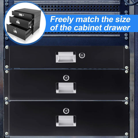 Pro Grade Heavy Duty 19 Inch Server Rack Drawers In A Complete Three Piece 2U 3U 4U Metal Set Featuring Keyed Locks And Ergonomic Grips For Hella Smooth Organization
