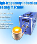 3KW Induction Heating Furnace For Metalworking, Pro Grade, Heavy Duty, Dual Water Cooling unit with copper coil, blue design