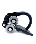 Bead Roller Tool Adjustable Hand Pulled Portable Bead Roller For Sheet Metal 0.6mm 23 Gauge Iron Plate Roller in black and silver finish