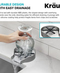 Skip The Scrub Stainless Steel Glass Rinser For Kitchen Sink Attachment cleaning tall glassware with easy drainage features.