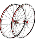 Road Bike Wheelset 700C Double Walled Alloy Rims With Carbon Drum Hub V Brake Quick Release Front 100mm Rear 130mm 7 8 9 10 11 Speed Cassette Compatible Beast Mode Lightweight 1600g