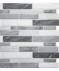 10 Sheet Peel And Stick Backsplash Tiles For Kitchen And Bathroom, 12x12 Inch Grey Marble Design, mosaic layout
