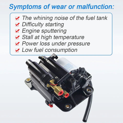 Dual Electric Fuel Pump Assembly Replacement For Marine Engines Fits 4.3L 5.0L 5.7L with wear symptoms list