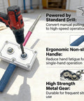 Professional Drill Powered Wire Puller And Feeder Tool Electrician Conduit Cabling Machine with ergonomic handle and high strength gear.