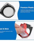 Eight Piece Push Button Cover Set Keeps You From Accidentally Pressing Buttons On Elevators Washing Machines And Office Equipment With Dustproof Waterproof Plastic Protection shown in premium plastic with peel and stick design.