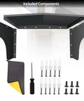 Included components for EV Charger Protective Cover Heavy Duty Rust Proof Steel Shell Weatherproof Enclosure.