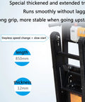 Electric Folding Stair Climbing Cart Motorized Hand Truck With 48v Battery Portable Electric Dolly For Moving Furniture Up Stairs Smoothly Today showing thickened track details.