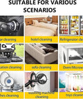 High Pressure Steam Cleaner, 2500W Or 3000W Portable Steamer With 3.5L Tank showing various cleaning scenarios like car, hotel, and dishes.