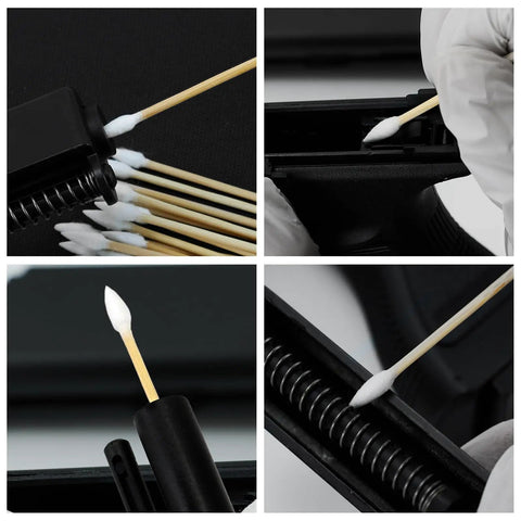 Must Have Gun Cleaning Kit With 1200 Pieces, 600 Lint Free Patches And 600 Pointed Swabs, detailed cleaning with cotton swab
