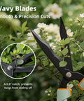 Extendable Hedge Shears With No Ladder Needed 27 To 35 Inch Reach Wavy Stainless Steel Blades Teflon Coated cutting branches
