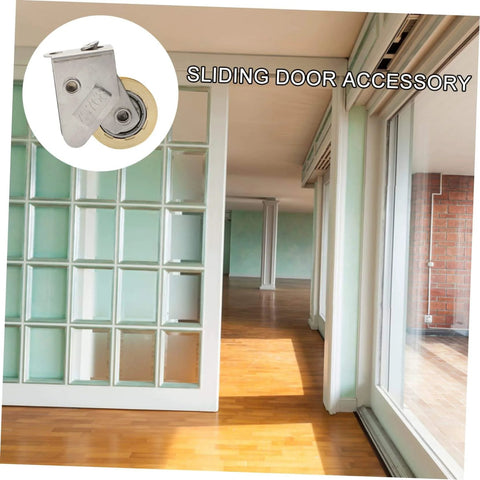 Heavy Duty Door And Window Bearing Pulley Roller Assembly Two Pack For Sliding Tracks in a residential setting