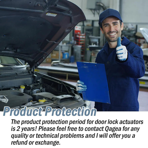 Mechanic offering product protection for front door lock actuator and cable replacement kit for Toyota Sequoia and Tundra.