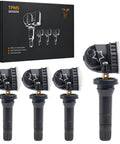 Four preprogrammed TPMS tire pressure monitoring sensors at 315Mhz for easy install in Cadillac, Buick, Chevy, GMC.
