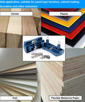Go To Edge Banding Trimmer For Veneer And Laminate Edges with materials like veneer, plastic, PVC, and melamine paper