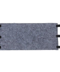 Top Shelf Outdoor AC Compressor Soundproofing Foam Wrap With Heavy Duty Straps And Self Adhesive Insulation Blanket in gray with straps.