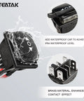 Waterproof Reverse Polarity Momentary DC 12V Six Pin Three Position On Off On Rocker Switch with wire for marine use