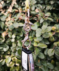 Built Like A Tank Marine Grade 316 Stainless Steel Bow Shackles 3Mm Mini Links for Paracord Crafts and Dog Tags hanging from keychain.