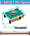 Three Pack HC SR501 PIR Motion Sensor Modules For Raspberry Pi And Arduino DIY Projects Infrared Human Detection