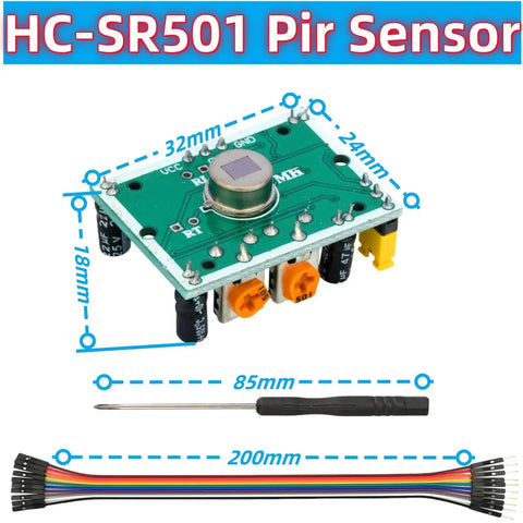 Three Pack HC SR501 PIR Motion Sensor Modules For Raspberry Pi And Arduino DIY Projects Infrared Human Detection