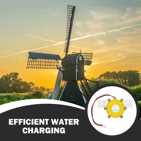 12V Micro Hydro Generator For Off Grid Living, Lightweight Portable Water Turbine Power Pack shown in a circular inset.