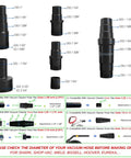 Universal Vacuum Hose Adapter Kit Quick Connect Reducer Set showing various adapter sizes for reusing old attachments
